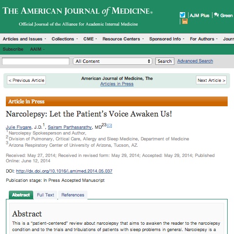 american journal of medicine narcolepsy let the patient voice awaken us julie flygare